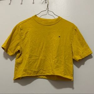 Yellow Tommy Hilfiger crop top